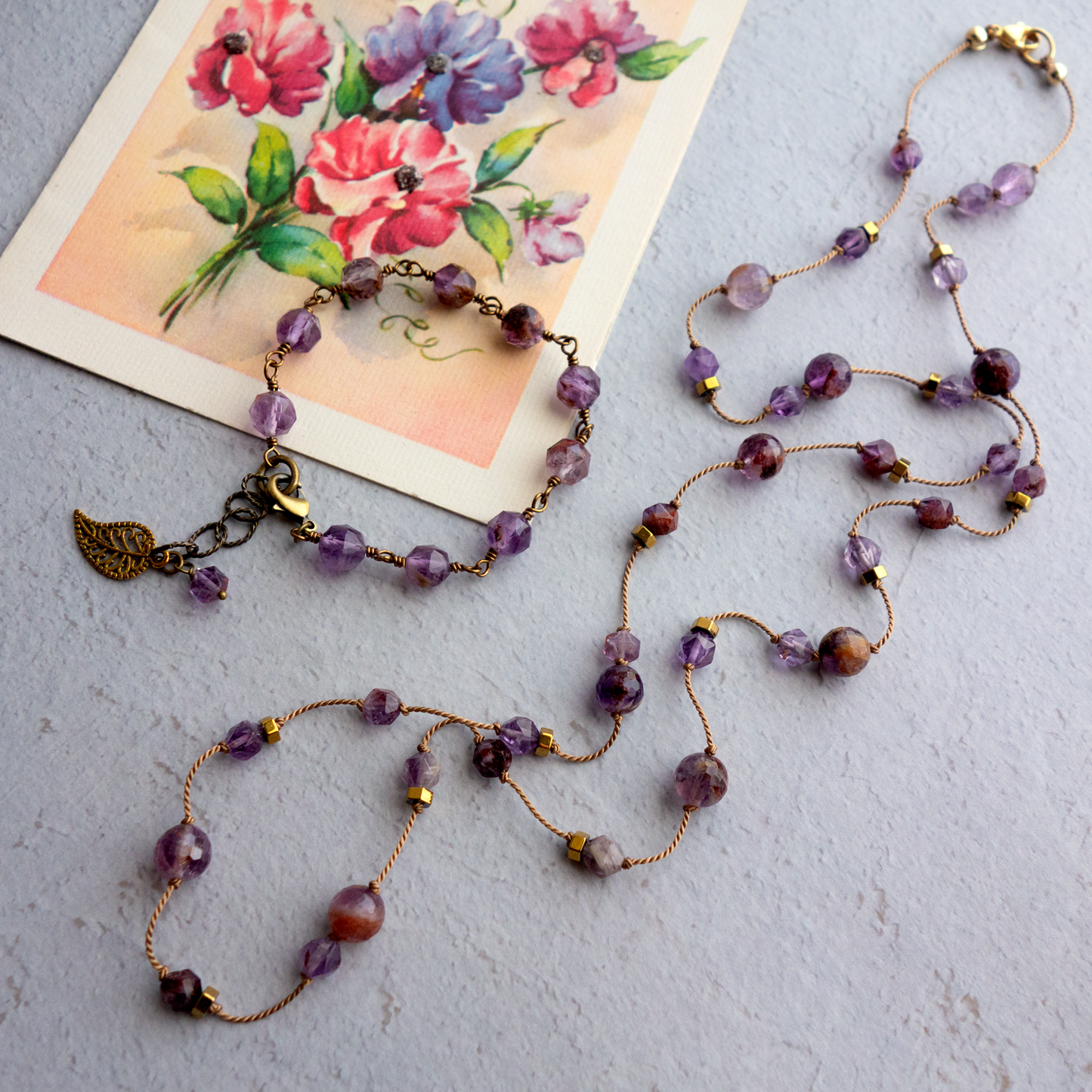Jardin_ジャルダン/「ガーデンアメジスト」庭園*ブレスレット/Garden Bracelet #280