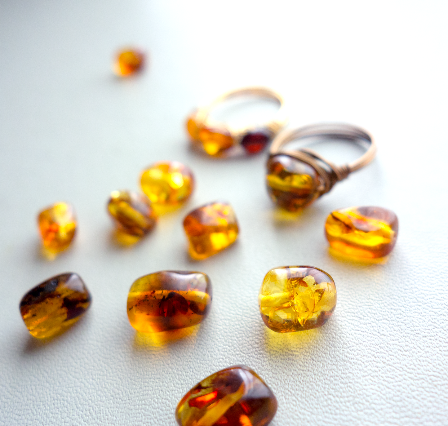 Mélange_メランジュ/深まる季のバルティックアンバー【ネックレス_60cm】