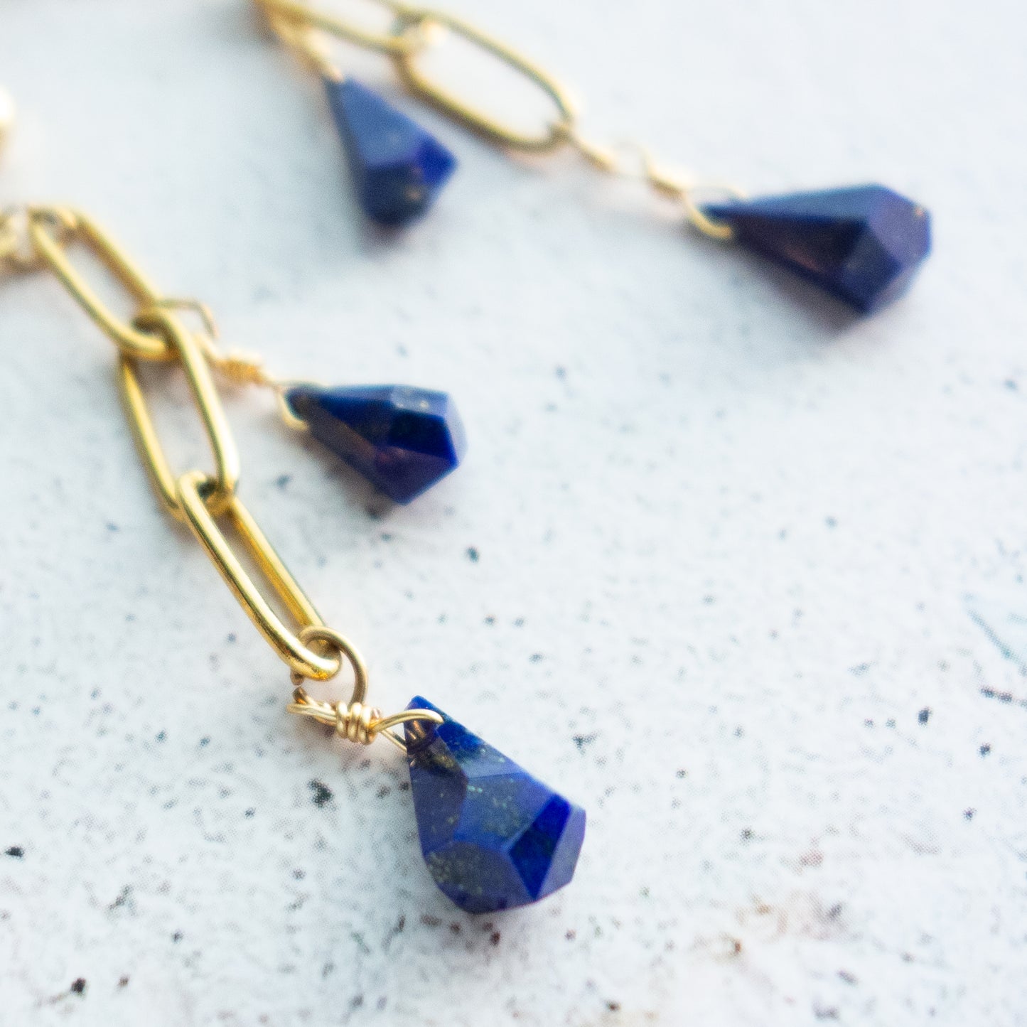 Les amants_恋人たち【イヤリング/ピアス】ラピスラズリ