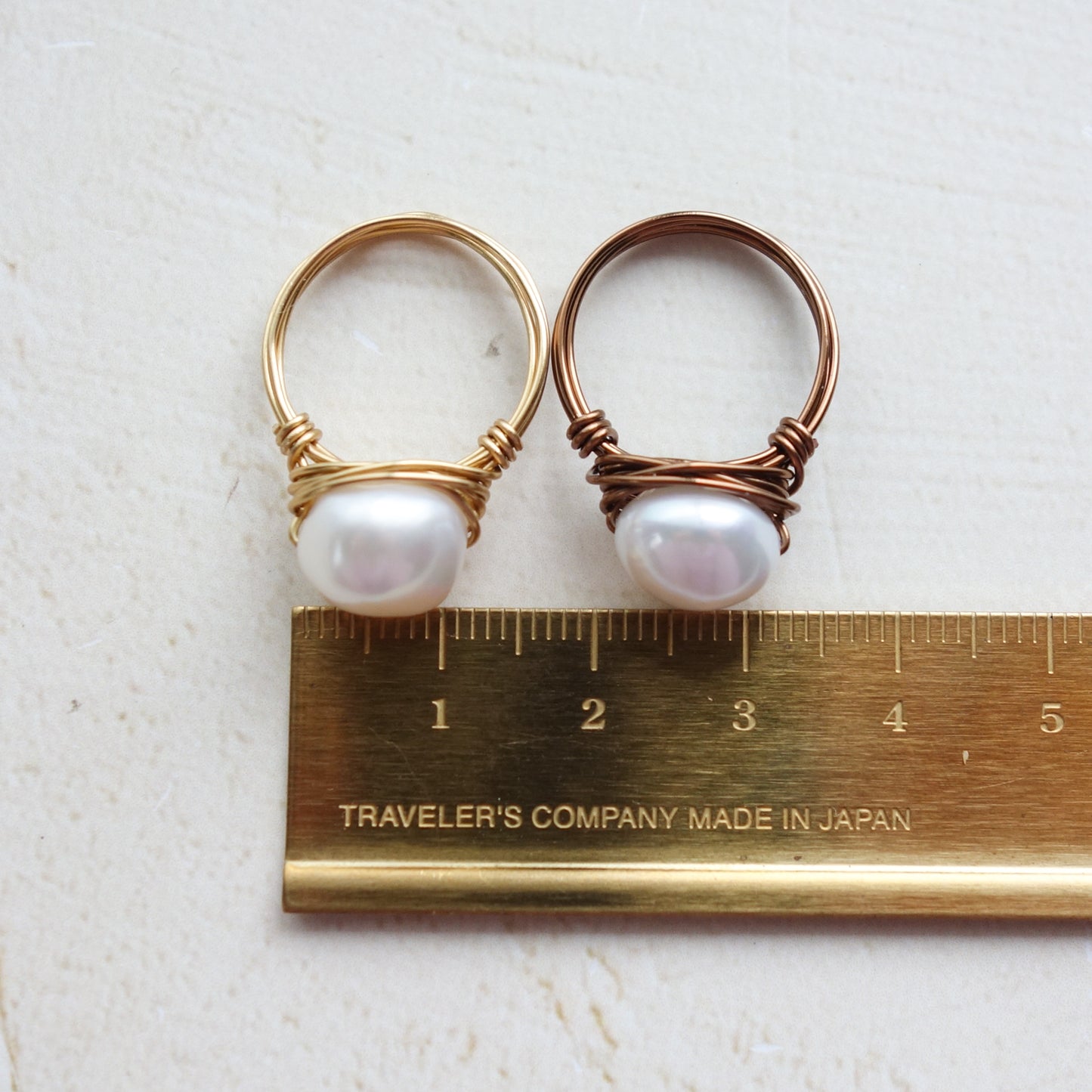 Isabella_イザベラ/「大粒淡水パール」_天然石ワイヤーリング