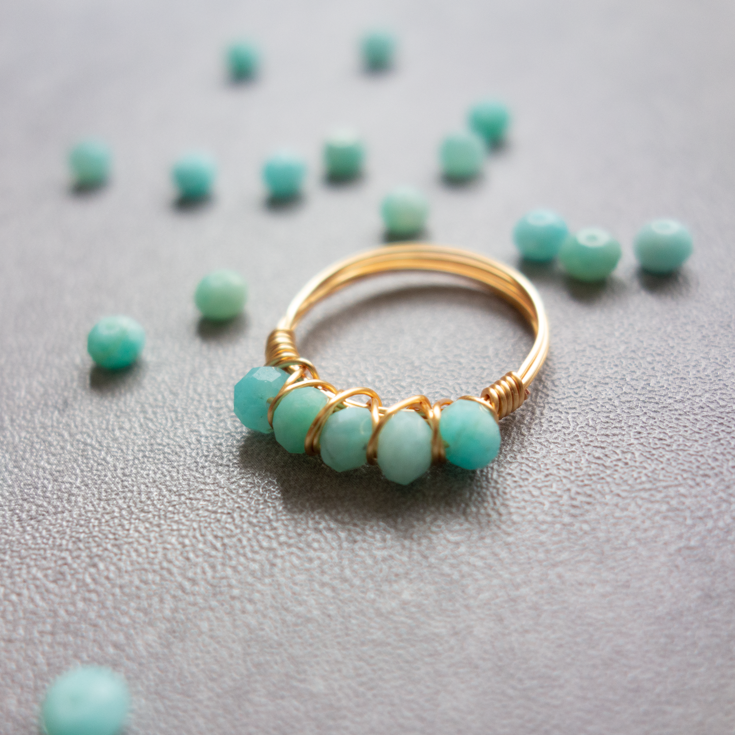 eterno_エテルノ/【アマゾナイト】_天然石ワイヤーリング