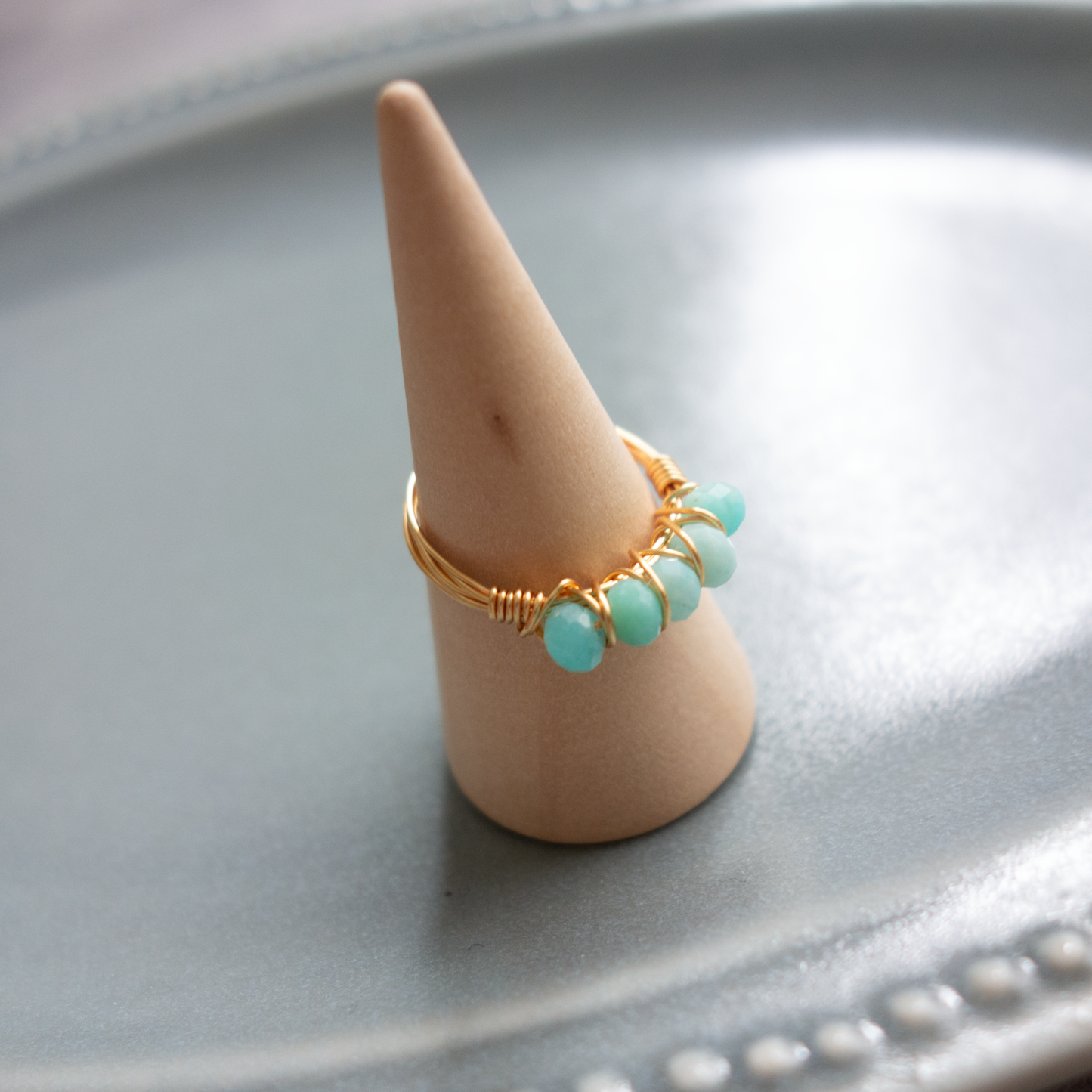 eterno_エテルノ/【アマゾナイト】_天然石ワイヤーリング