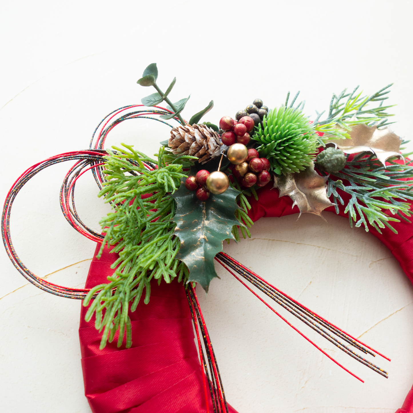 hiver_イヴェール【サテンリボンリース】_冬の旅_クリスマスから新年へ