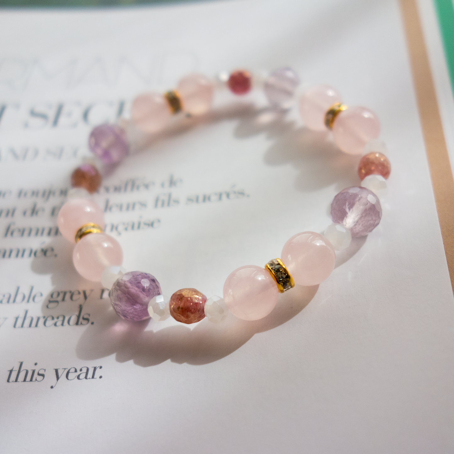 春風のような優しい薔薇色ローズクオーツ【紅水晶】穏やかな気持ちに