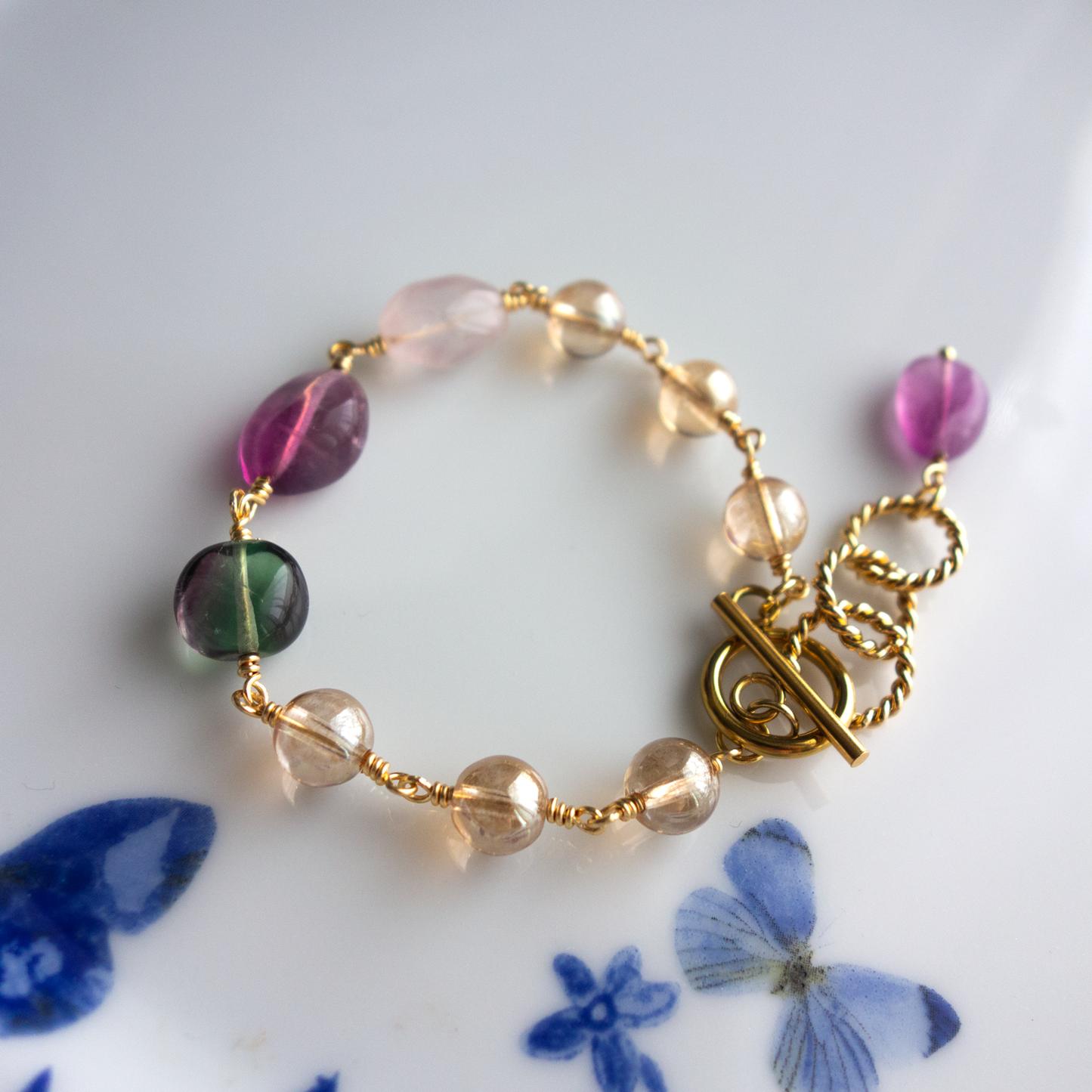 Lux _ルクス/光りと雲の変幻/彩雲*のブレスレット/ Colorful Cloud* Bracelet