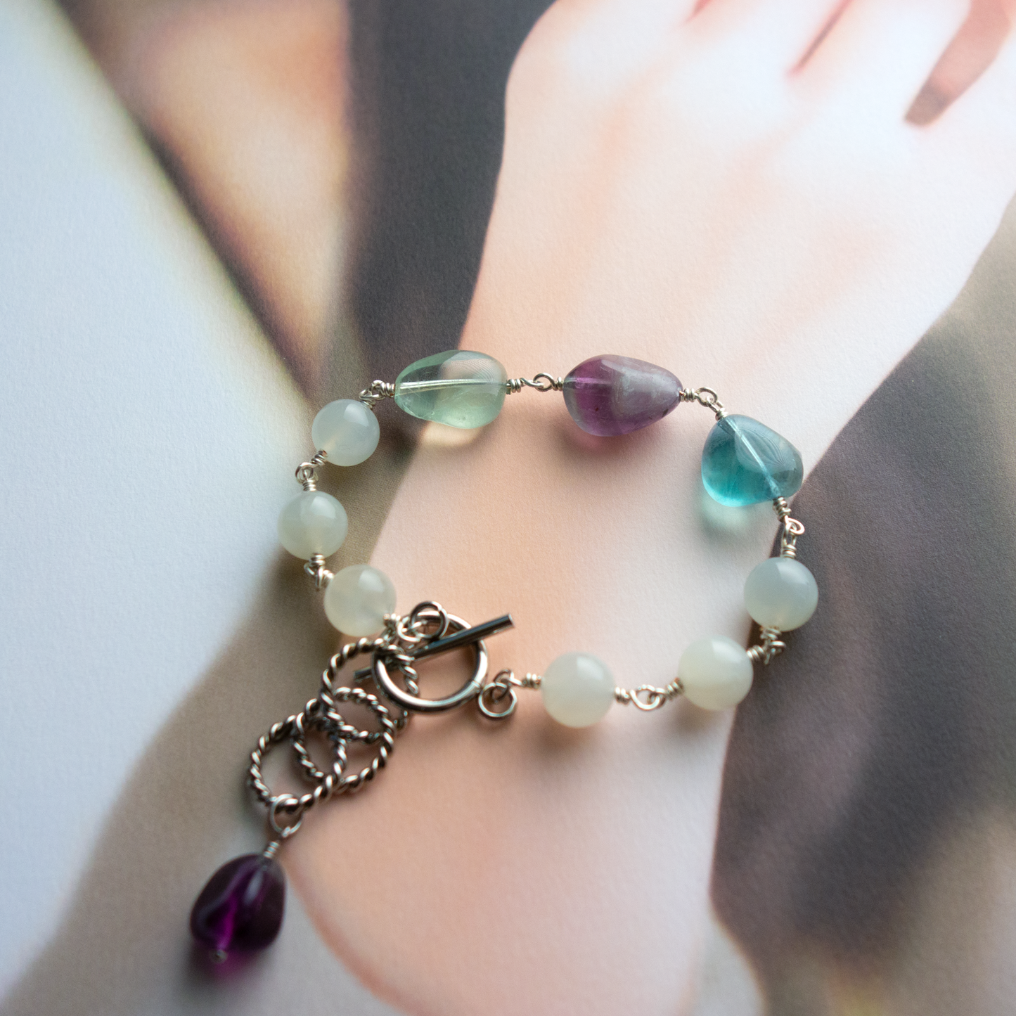 Lux _ルクス/光りと雲の変幻/彩雲*のブレスレット/ Colorful Cloud* Bracelet