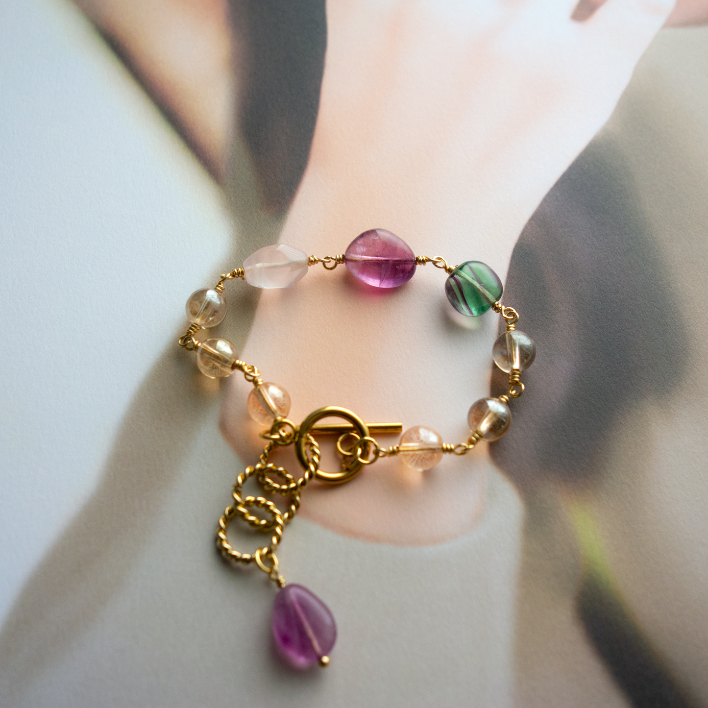 Lux _ルクス/光りと雲の変幻/彩雲*のブレスレット/ Colorful Cloud* Bracelet