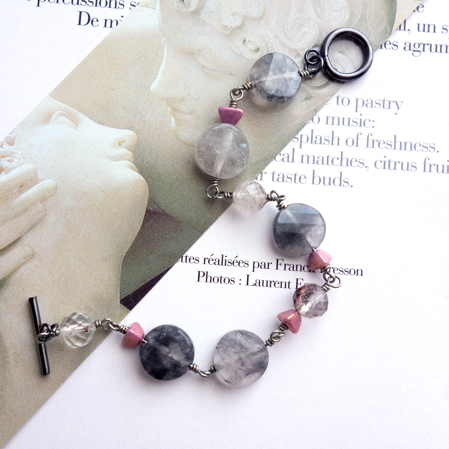 Nuage_ヌアージュ/「クラウディクオーツ」曇り空*ブレスレット/Cloudy Sky Bracelet #279