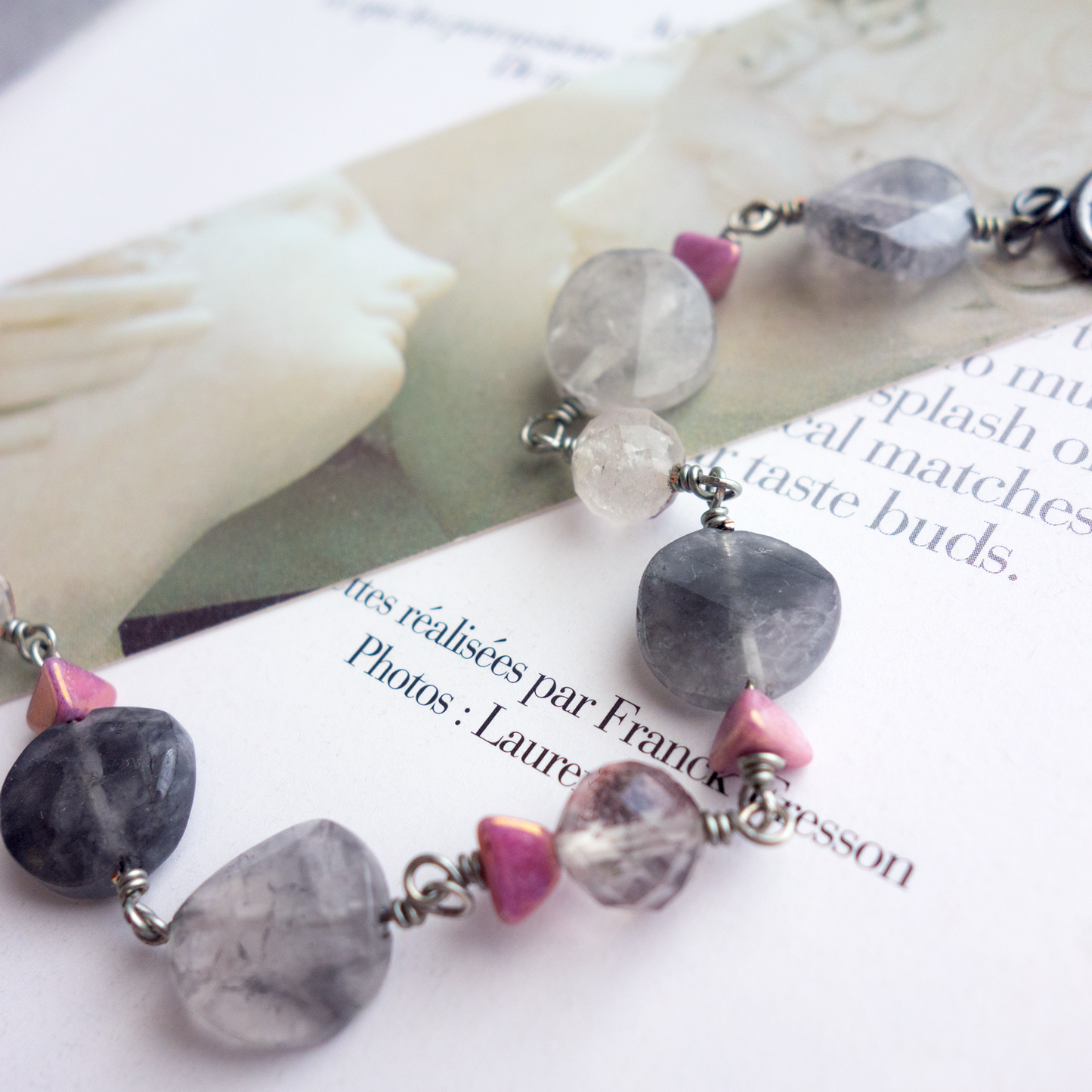 Nuage_ヌアージュ/「クラウディクオーツ」曇り空*ブレスレット/Cloudy Sky Bracelet #279