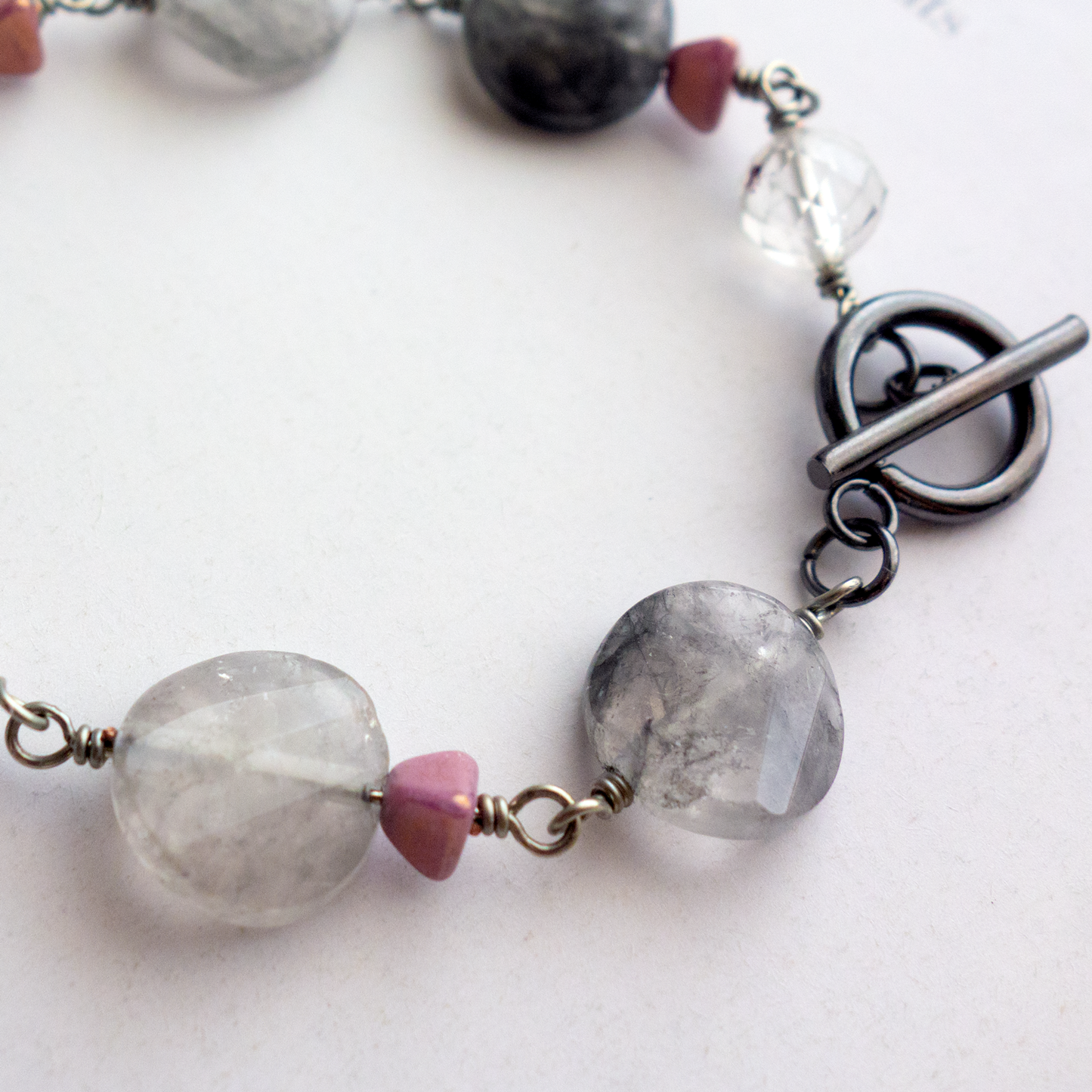 Nuage_ヌアージュ/「クラウディクオーツ」曇り空*ブレスレット/Cloudy Sky Bracelet #279