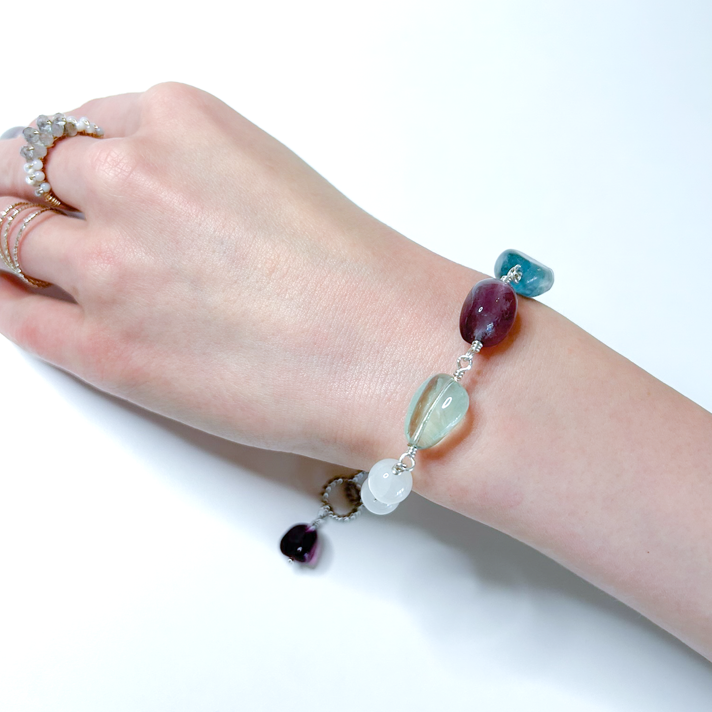 Lux _ルクス/光りと雲の変幻/彩雲*のブレスレット/ Colorful Cloud* Bracelet