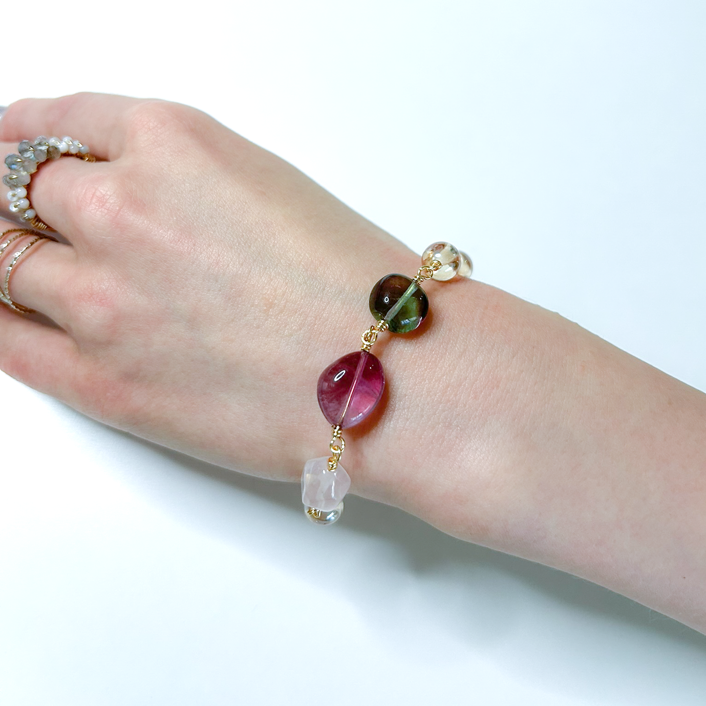 Lux _ルクス/光りと雲の変幻/彩雲*のブレスレット/ Colorful Cloud* Bracelet