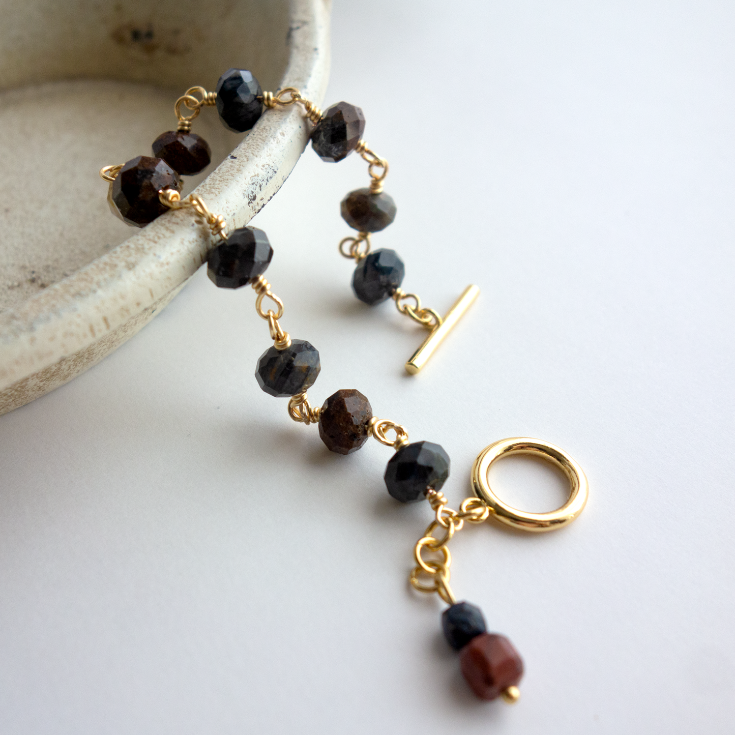 Noir d’automne _ノワール ドトンヌ／Deep and quiet brilliance - Pietersite bracelet #283