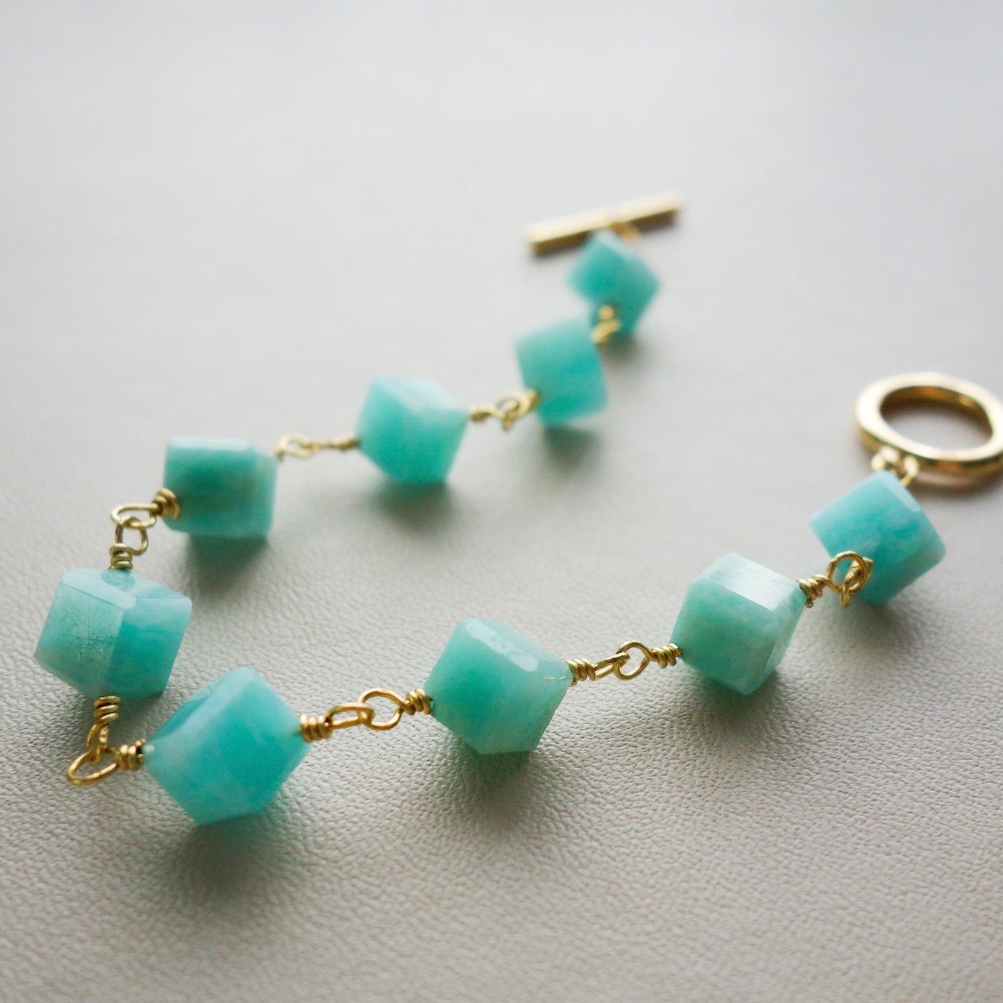 Espoir_エスポア／ブルーグリーン「希望の石」*ブレスレット／Blue-Green "Stone of Hope" Bracelet #292