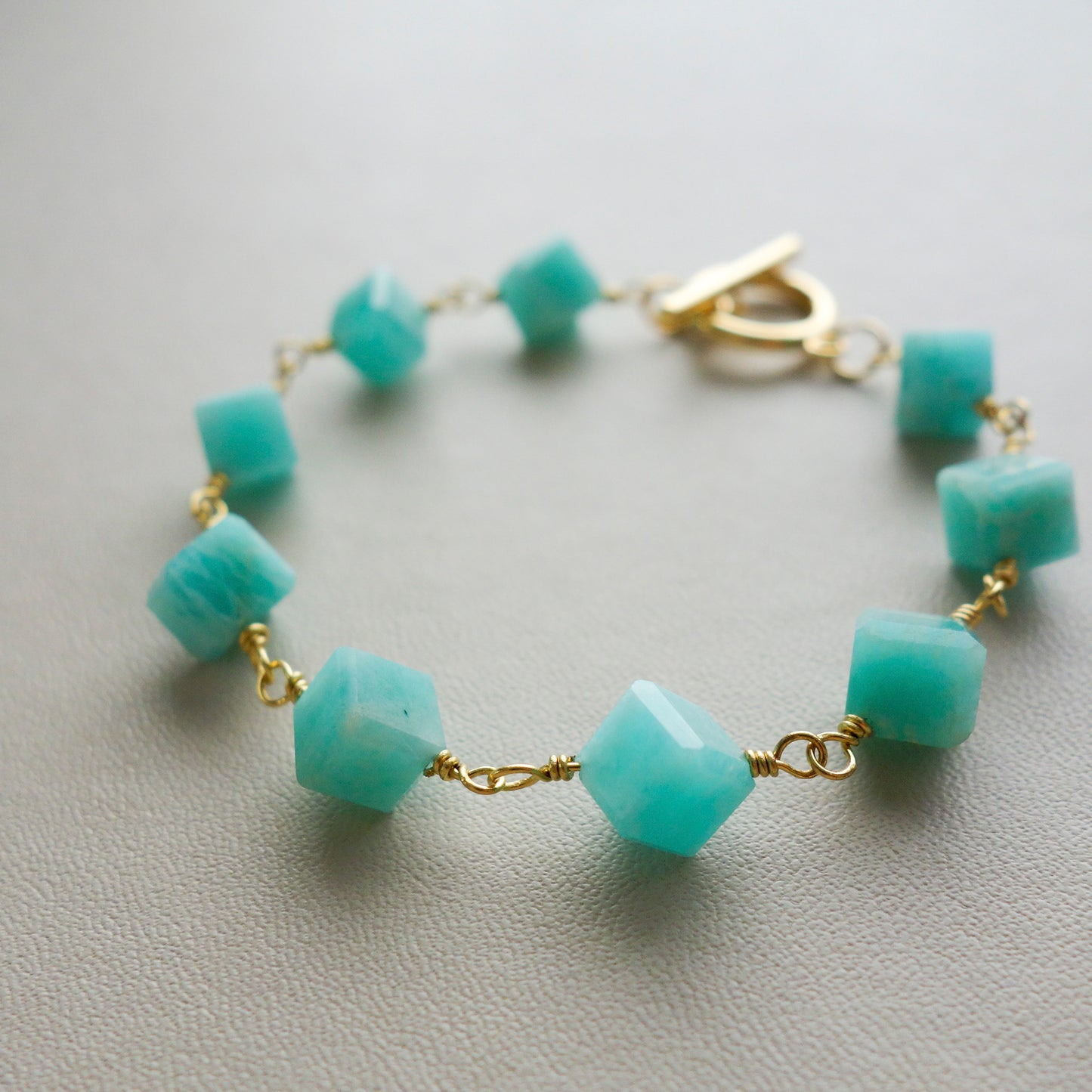 Espoir_エスポア／ブルーグリーン「希望の石」*ブレスレット／Blue-Green "Stone of Hope" Bracelet #292
