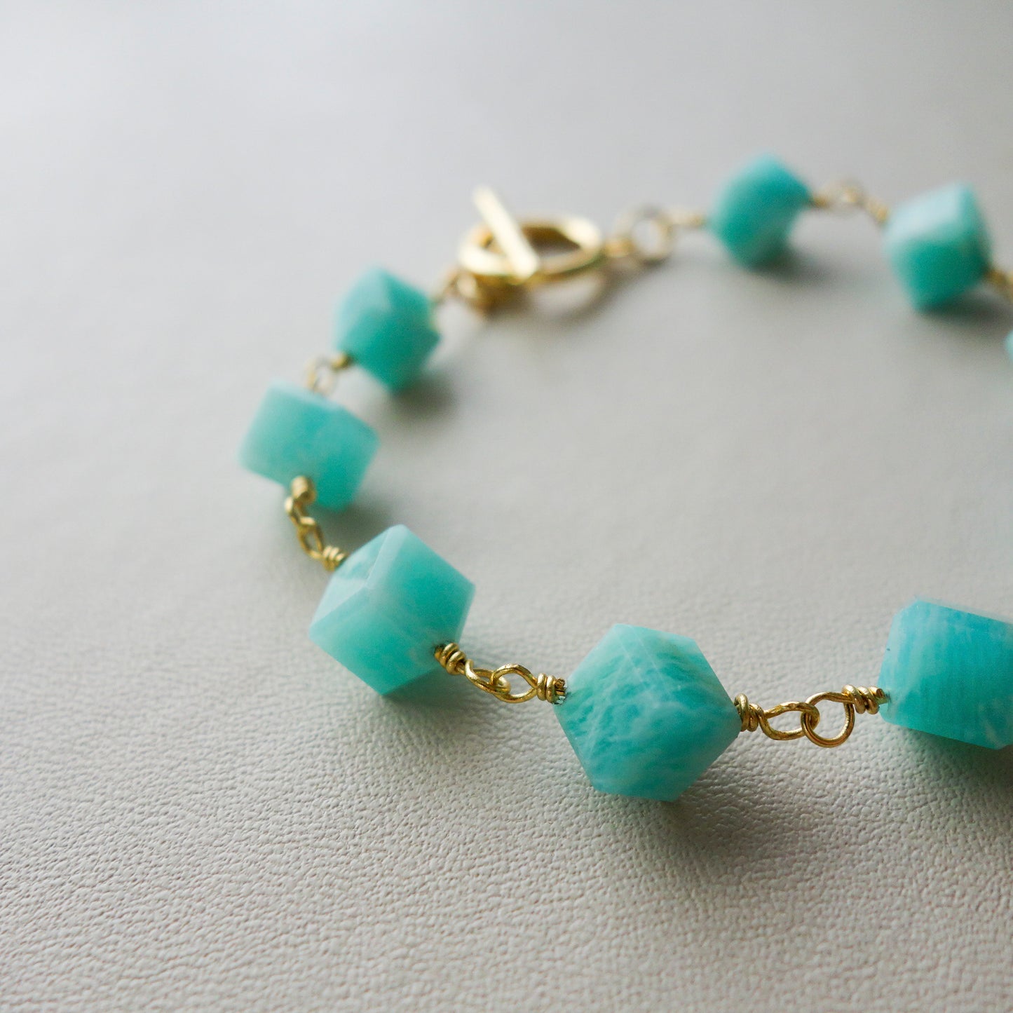 Espoir_エスポア／ブルーグリーン「希望の石」*ブレスレット／Blue-Green "Stone of Hope" Bracelet #292