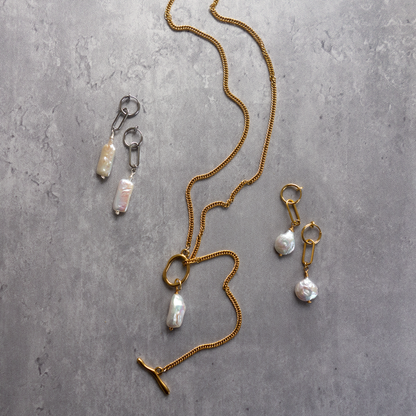 Nephele_ネペレ【ネックレス】ビワ淡水パール_ラリエット#01