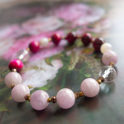 鮮やかなピンクのグラデーション【ピンクタイガーアイ】ポジティブに・物怖じせずに行動する