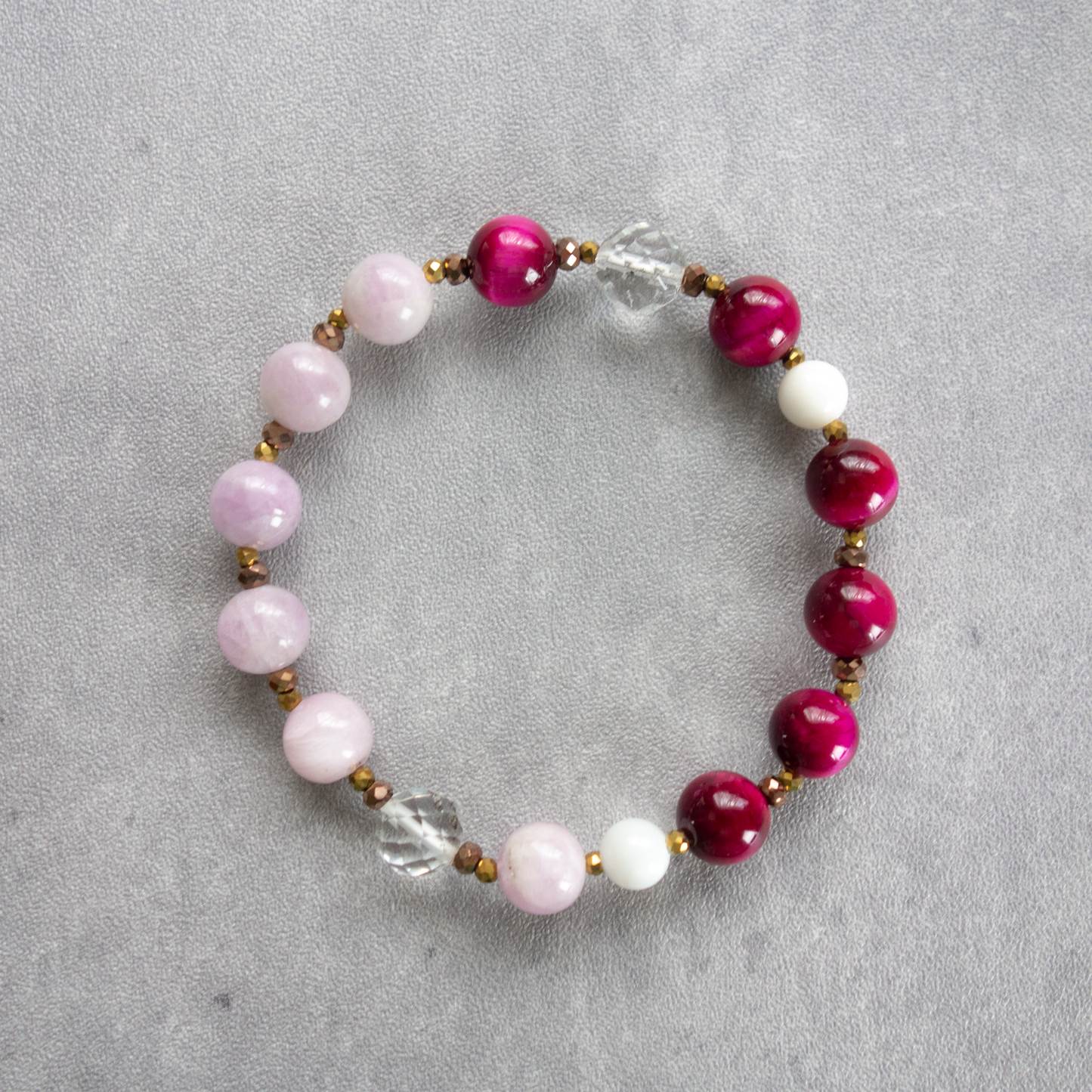 鮮やかなピンクのグラデーション【ピンクタイガーアイ】ポジティブに・物怖じせずに行動する