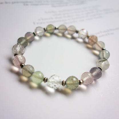 季節を知らせる風のような透明感 淡い輝きを放つ【フローライト】深い呼吸ができるリラックスした空気と爽やか