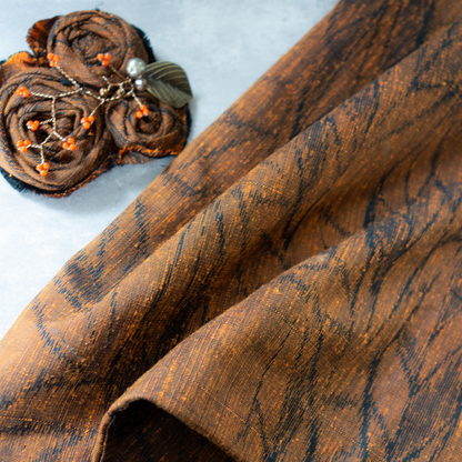 【 黄丹_ohni】和モダン_コサージュ*着物リメイク