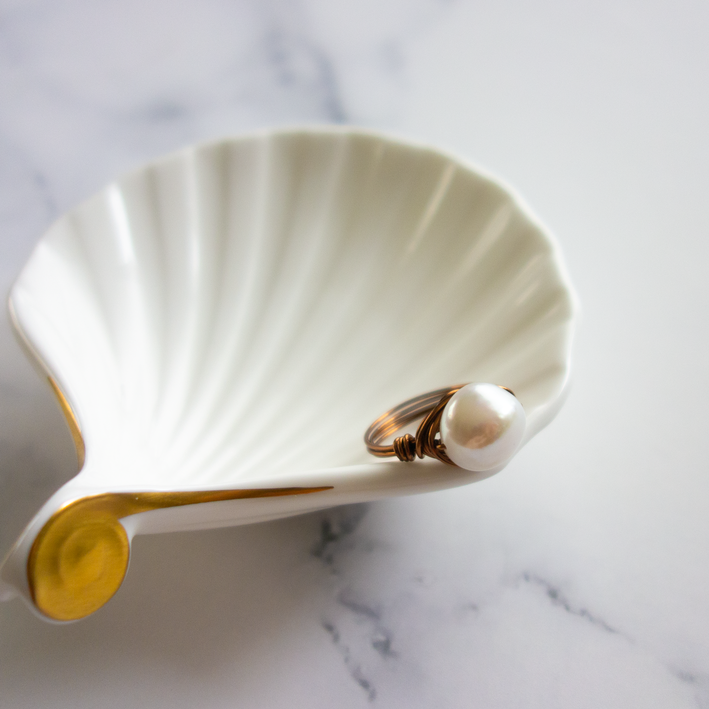 Isabella_イザベラ／「大粒淡水パール」_天然石ワイヤーリング