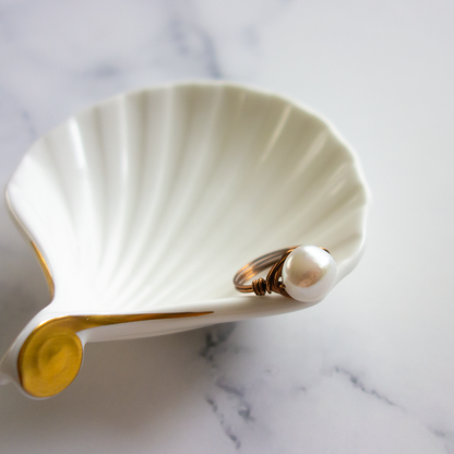 Isabella_イザベラ／「大粒淡水パール」_天然石ワイヤーリング