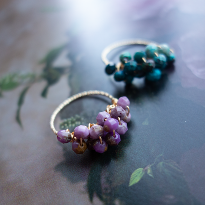 ［14kgf］*pierre_ ピエール【クリソコラ／フォスフォシデライト】_天然石ワイヤーリング