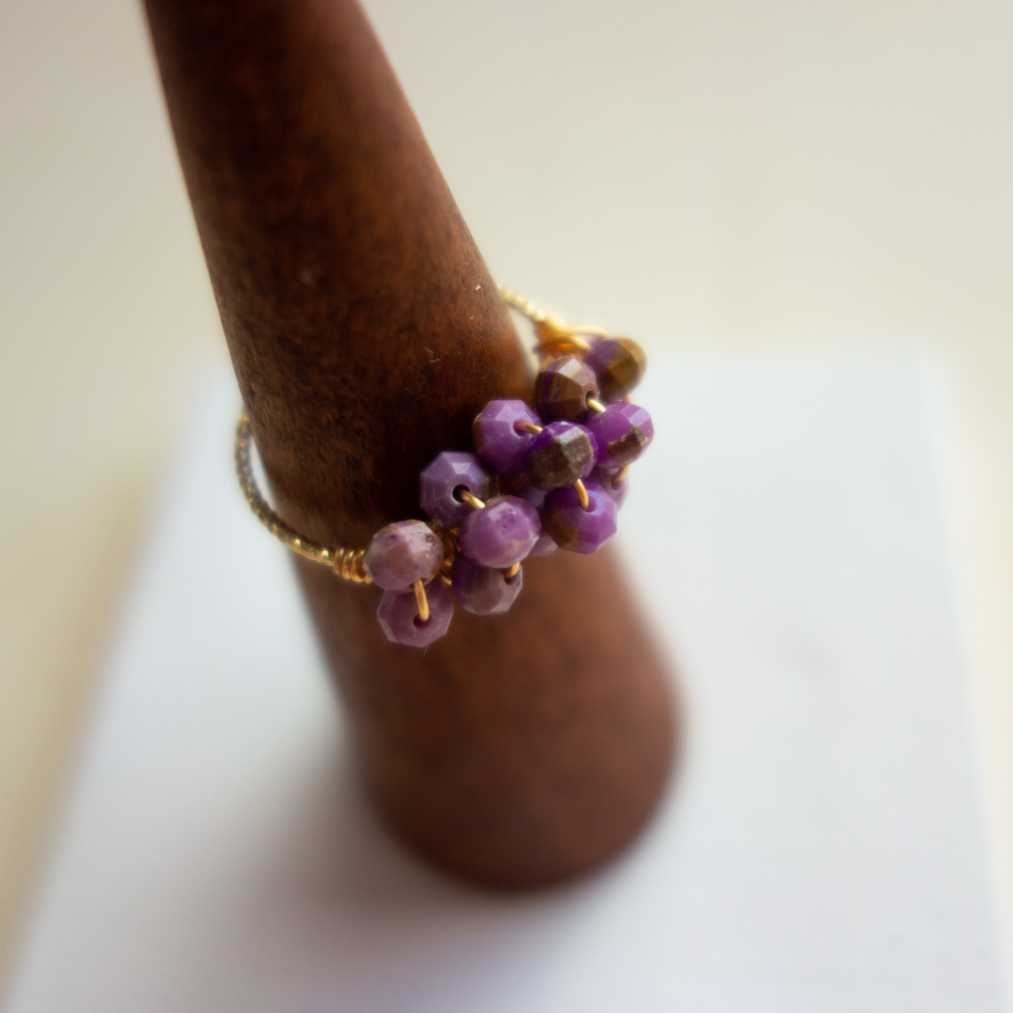 ［14kgf］*pierre_ ピエール【クリソコラ／フォスフォシデライト】_天然石ワイヤーリング