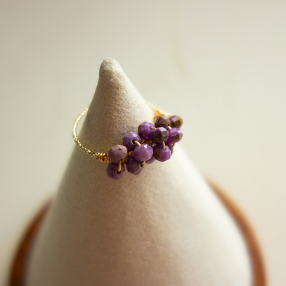 ［14kgf］*pierre_ ピエール【クリソコラ／フォスフォシデライト】_天然石ワイヤーリング