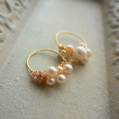 ［14kgf］*pierre_ ピエール【淡水パール】_天然石ワイヤーリング