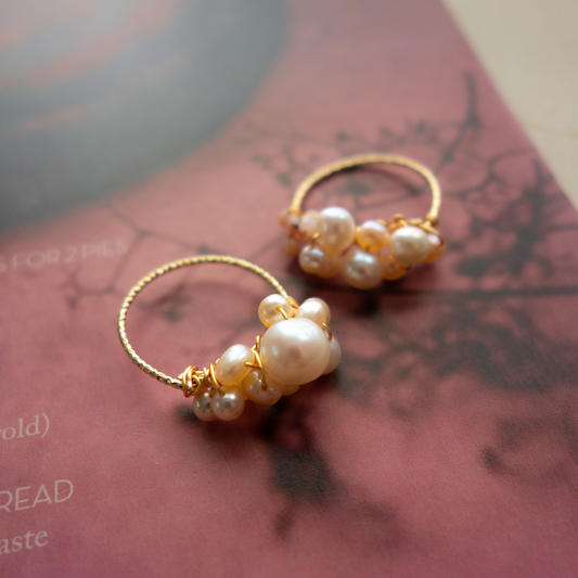 ［14kgf］*pierre_ ピエール【淡水パール】_天然石ワイヤーリング