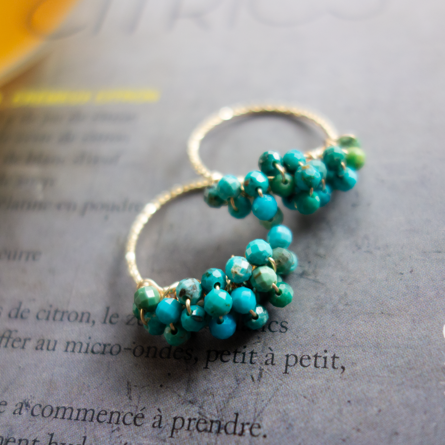 ［14kgf］*pierre_ ピエール【ターコイズ】_天然石ワイヤーリング