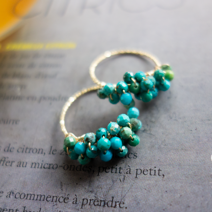 ［14kgf］*pierre_ ピエール【ターコイズ】_天然石ワイヤーリング