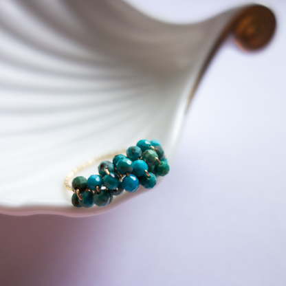 ［14kgf］*pierre_ ピエール【ターコイズ】_天然石ワイヤーリング