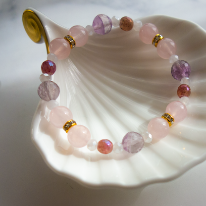 春風のような優しい薔薇色ローズクオーツ【紅水晶】穏やかな気持ちに