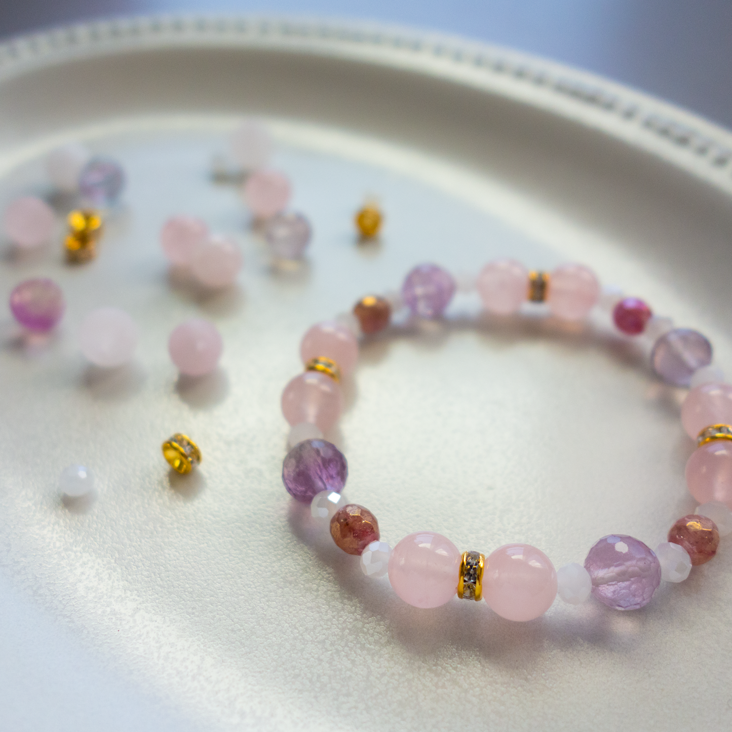 春風のような優しい薔薇色ローズクオーツ【紅水晶】穏やかな気持ちに