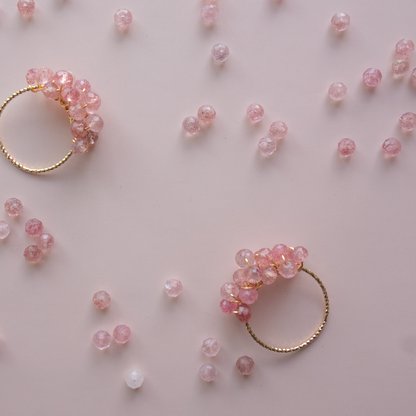 ［14kgf］*pierre_ ピエール【ピンクエピドートクオーツ】_天然石ワイヤーリング