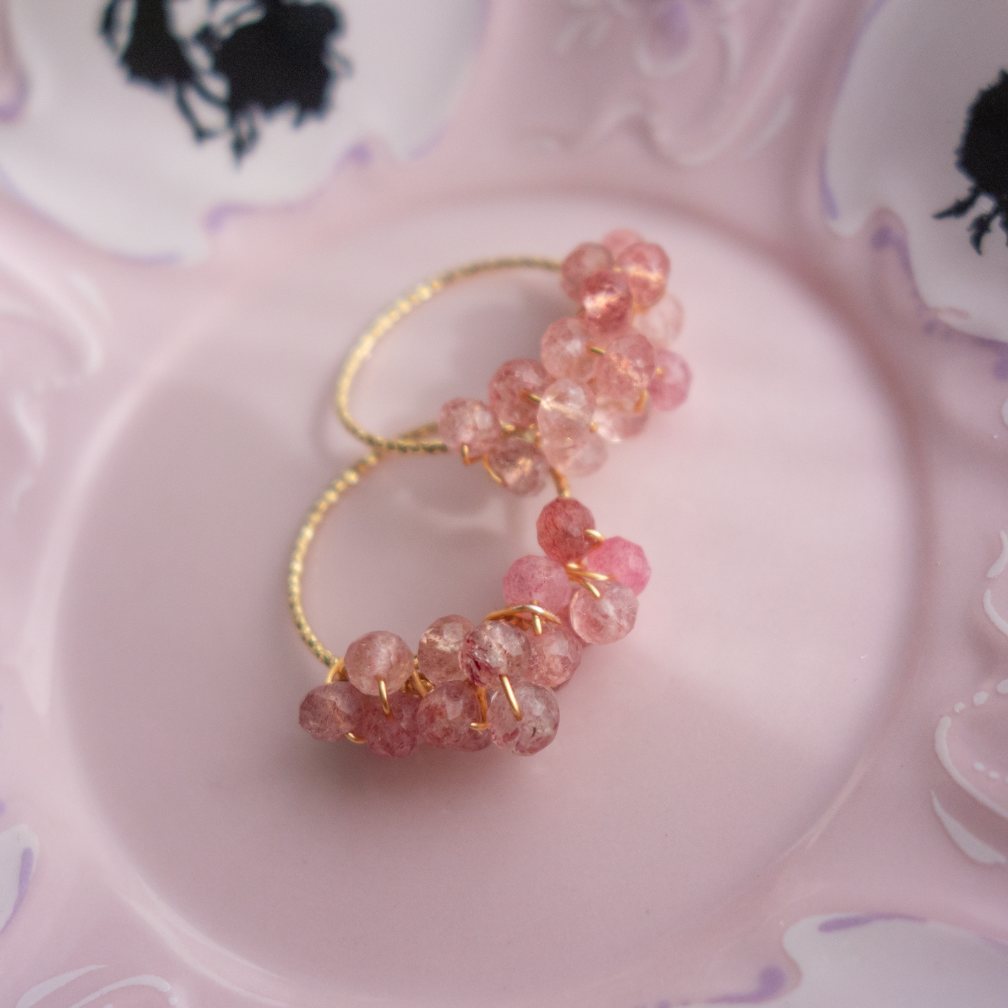 ［14kgf］*pierre_ ピエール【ピンクエピドートクオーツ】_天然石ワイヤーリング