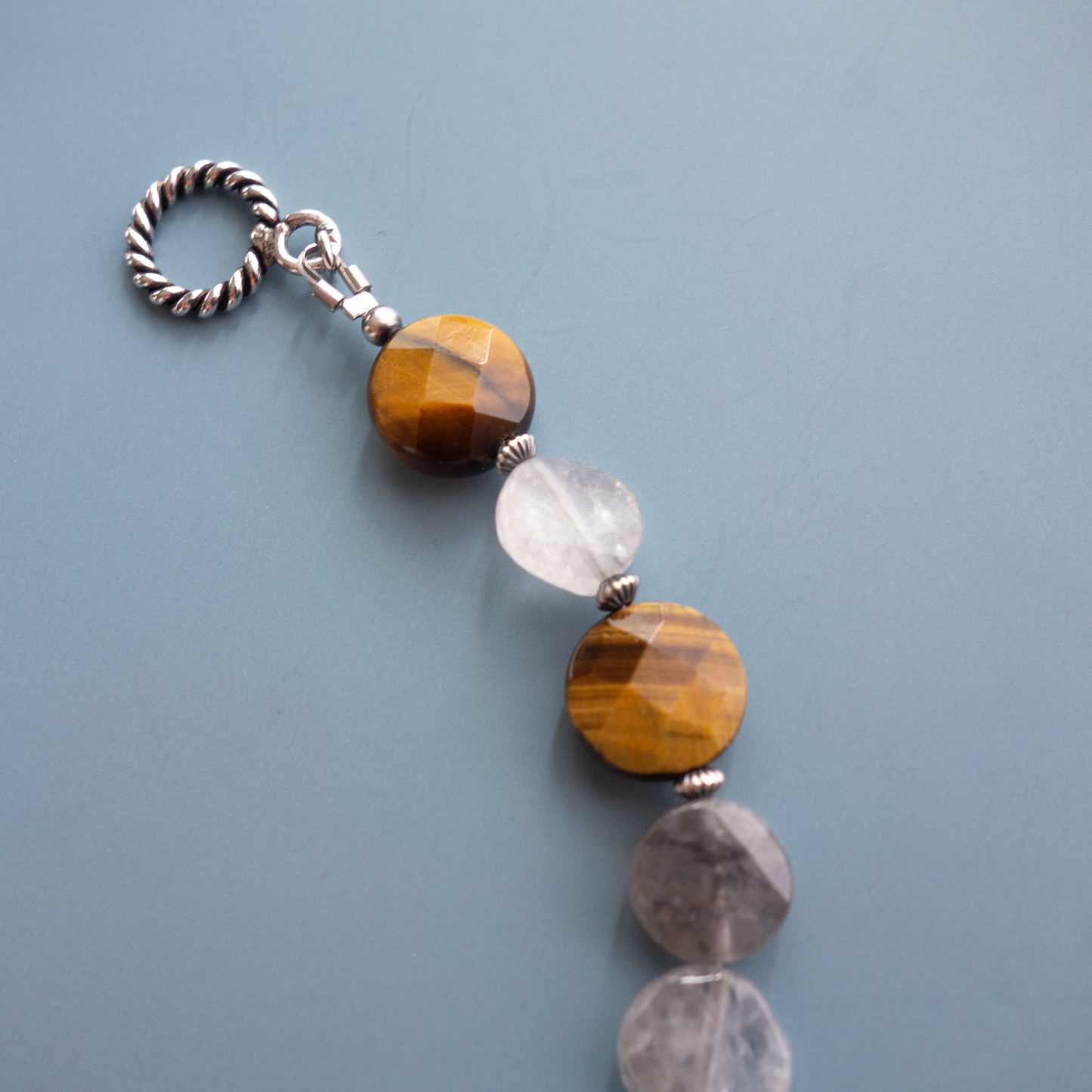 Fogie_フォギー／「アクアマリン」シックなグレイ調*ニュアンスカラーのブレスレット／「アクアマリン」シックなグレイ調*ニュアンスカラーのブレスレット