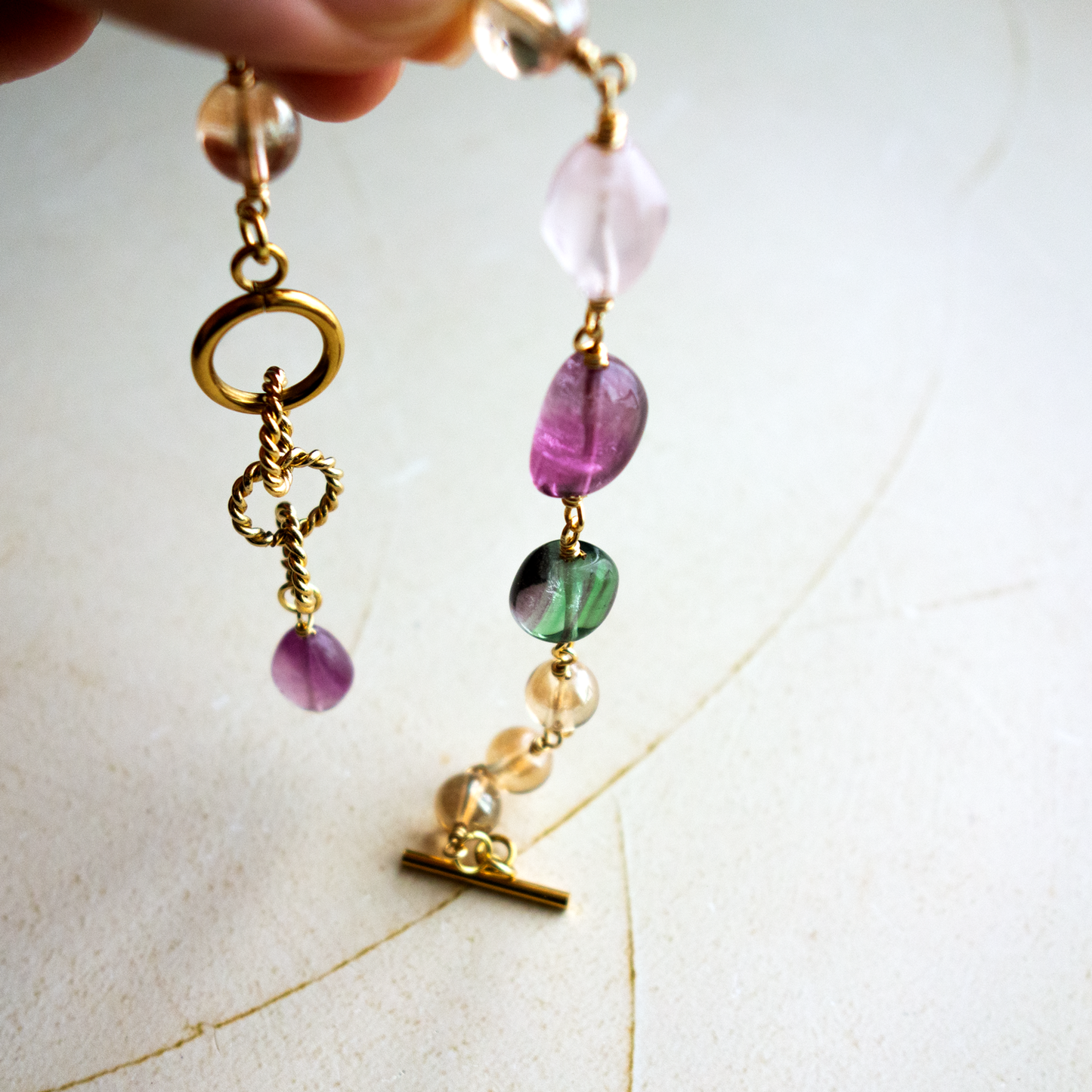 Lux _ルクス／光りと雲の変幻／彩雲*のブレスレット／ Colorful Cloud* Bracelet