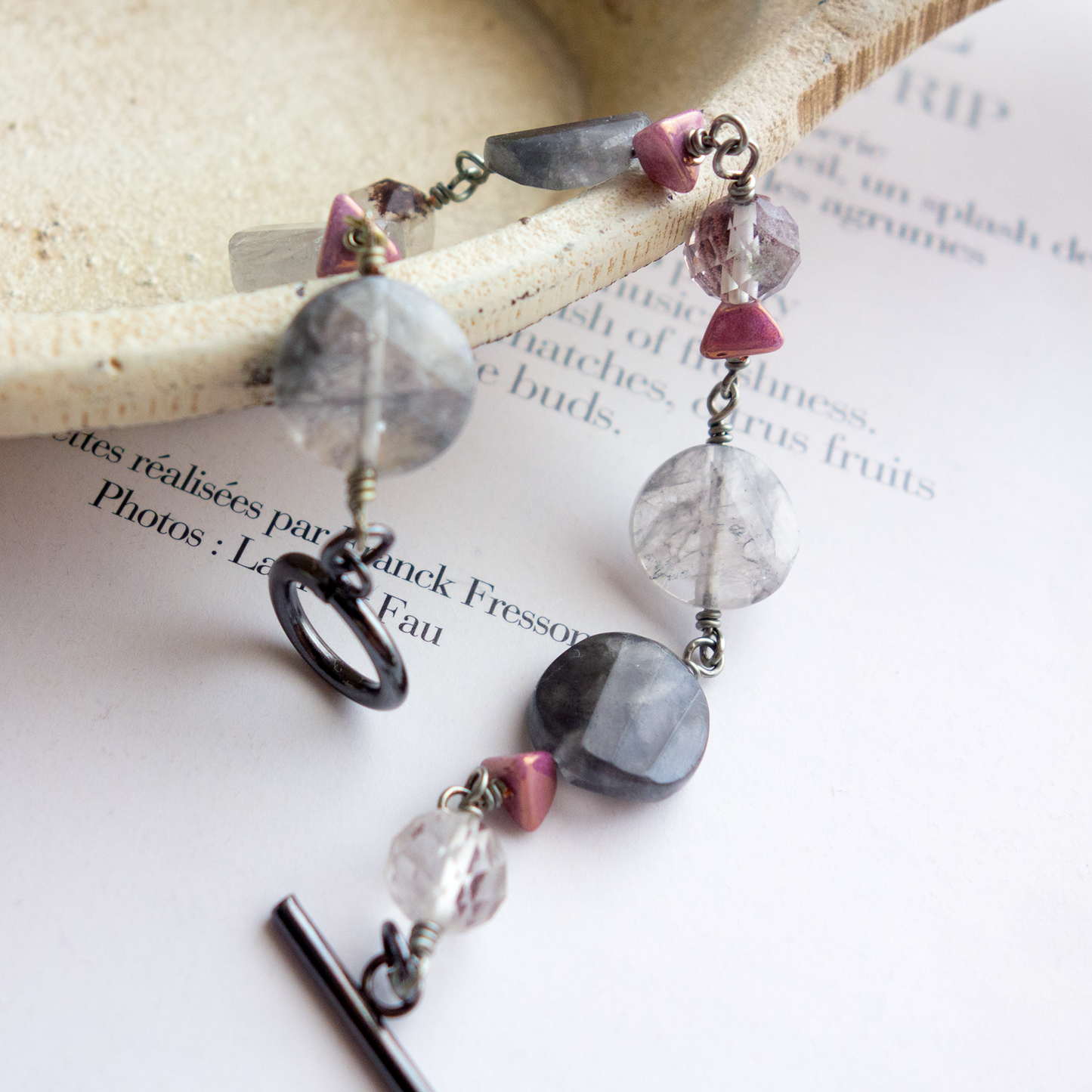 Nuage_ヌアージュ／「クラウディクオーツ」曇り空*ブレスレット／Cloudy Sky Bracelet #279