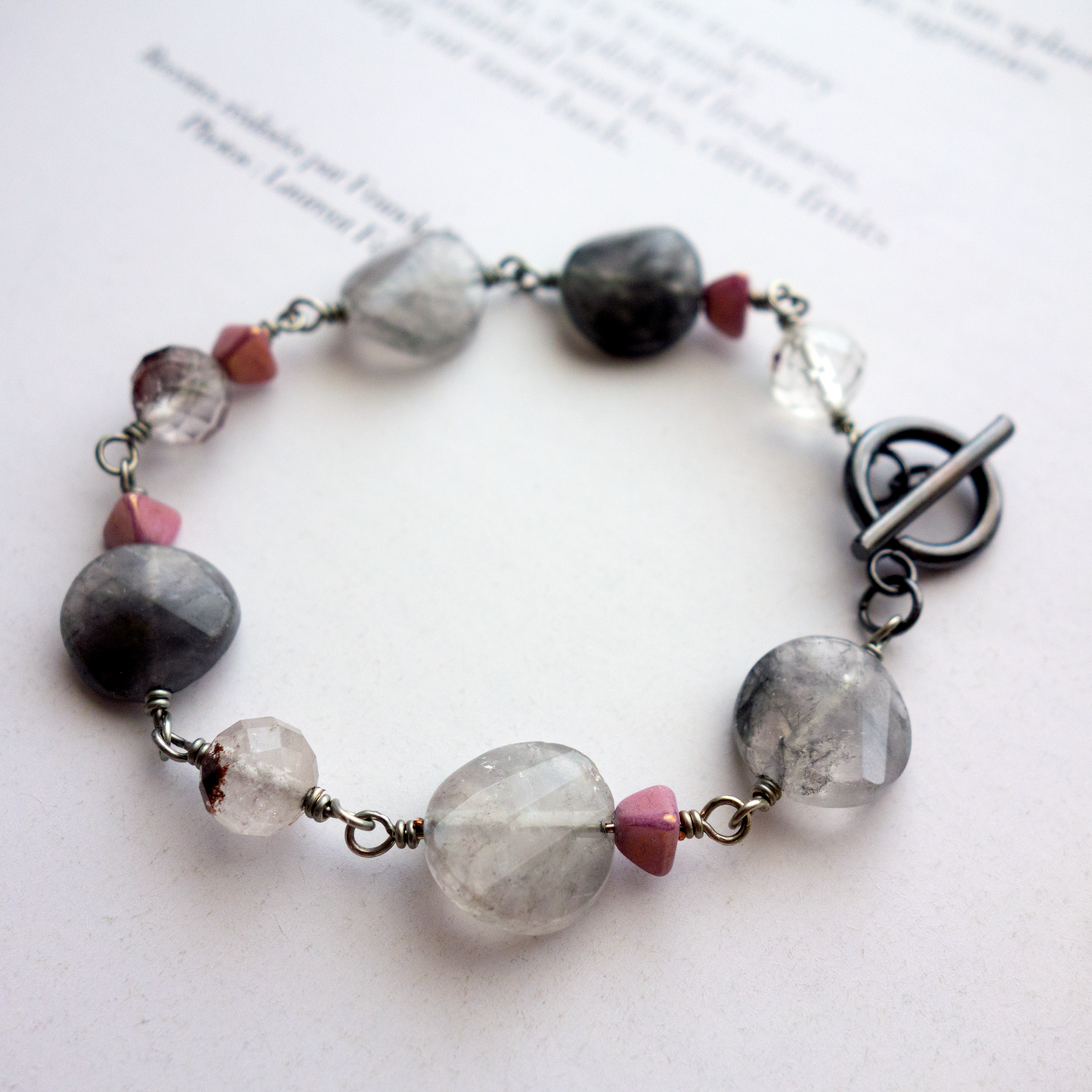 Nuage_ヌアージュ／「クラウディクオーツ」曇り空*ブレスレット／Cloudy Sky Bracelet #279