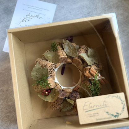 archaïque"_お部屋になじむシックで素朴なリース【ワインコルクリース】