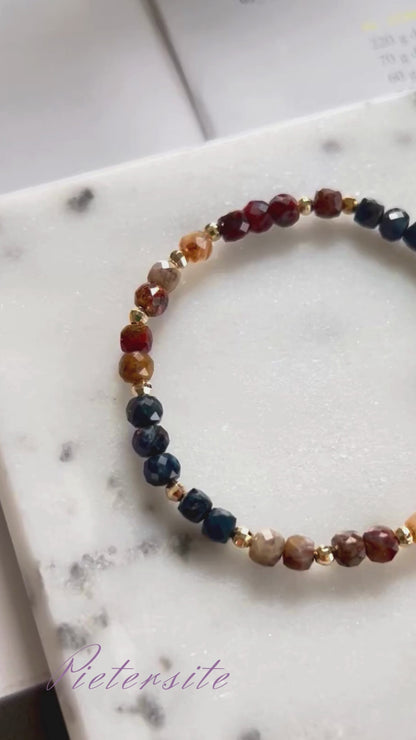 深みのある多様な模様 油絵のような色彩 <ピーターサイト> 「嵐の石」逆風の中でも前進し夢や目標を達成したい