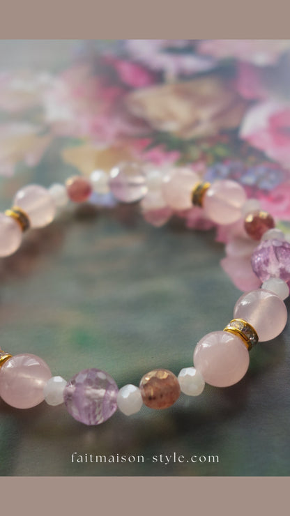 春風のような優しい薔薇色ローズクオーツ【紅水晶】穏やかな気持ちに